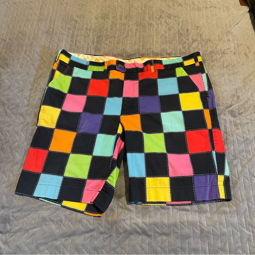 Loudmouth shorts mens 42 pre-owned condition multi color‎